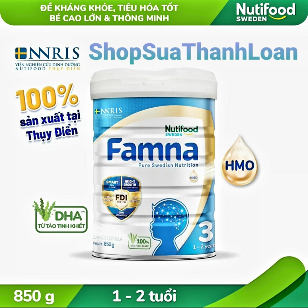Sữa Bột Nutifood Famna Số 3 Hộp 850gr