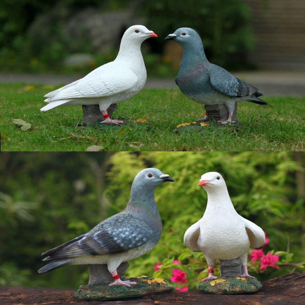 ✧Hành động✧ Mô Hình Chim Bồ Câu Bằng Nhựa Resin Thủ Công Sáng Tạo Trang Trí Nội Thất