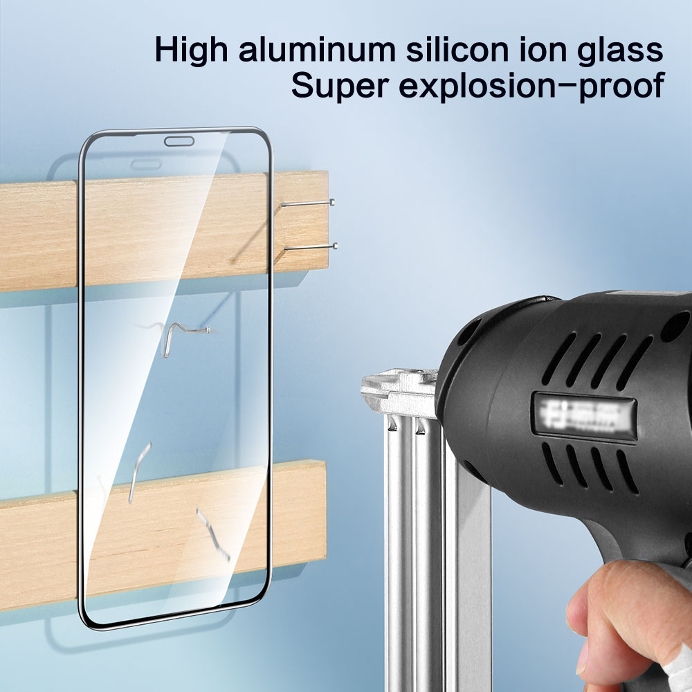 SmartDevil Miếng dán bảo vệ toàn màn hình 9d siêu mịn thích hợp cho iPhone 12 max 11 pro max Mini XR XS Max SE 2020