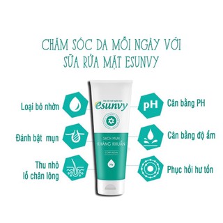 sữa rửa mặt esunvy tub 50g - sạch mụn, hết thâm, mờ sẹo