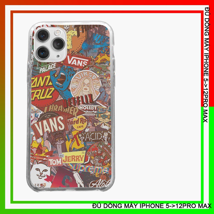 Ốp đẹp in hình thời trang Ốp điện thoại hình Vans Iphone 7/8/8Plus/X/Xs/Xs Max/11/11 Promax/12/12 Promax VANPOD00194