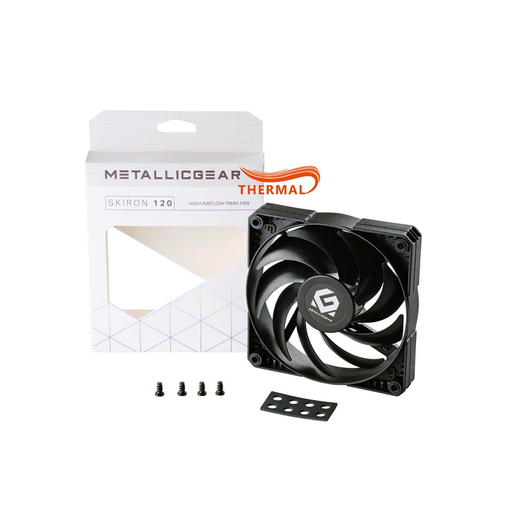 Quạt fan case 12cm MetallicGear Skiron 120mm Fan - Sức gió tốt, Quạt quay êm 1500 vòng hỗ trợ điều tốc, Thiết kế cao cấp