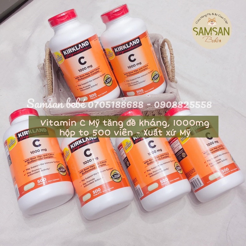 Vitamin C Kirkland vị Cam 500 viên nhập từ Mỹ