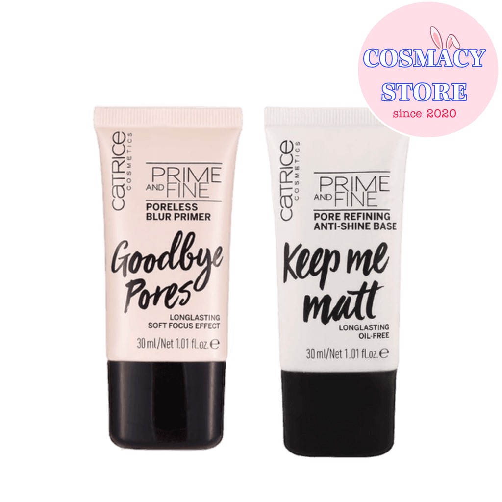 Kem lót Catrice Goodbye Pores Prime and Fine (hồng) 30ml