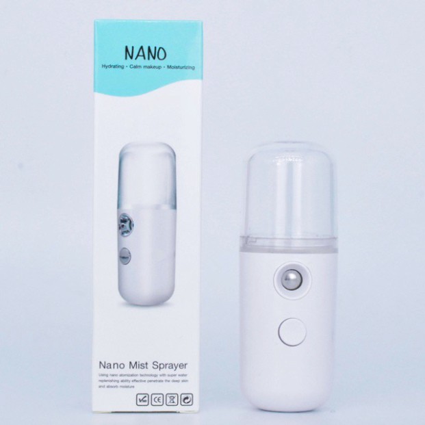 [CHÍNH HÃNG] Máy Phun Sương Tạo Ẩm Nano Mini Cầm Tay - Máy Xịt Giữ Ẩm Da Làm Mát Da