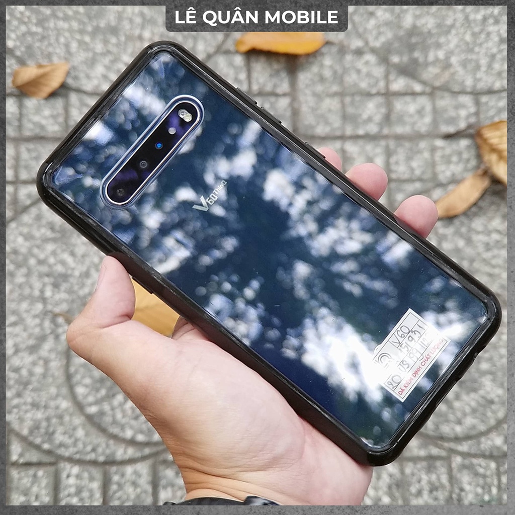 Ốp Lưng Kính Trong Viền Cao Su Dành Cho LG V60 ThinQ 5G