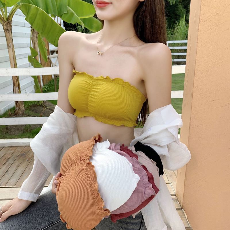 Áo Lót Nâng Ngực Không Dây Màu Trơn Gợi Cảm Cho Phụ Nữ
