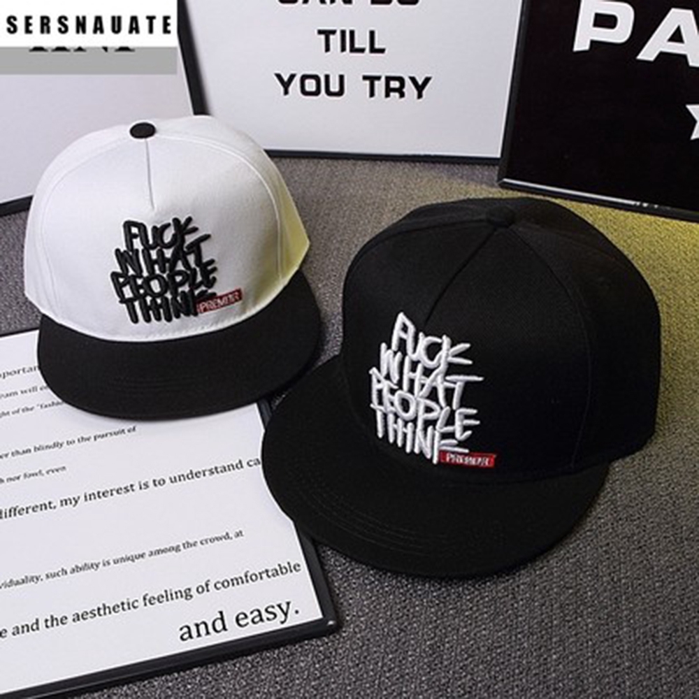 Mũ Lưỡi Trai Thêu Chữ Phong Cách Hip Hop