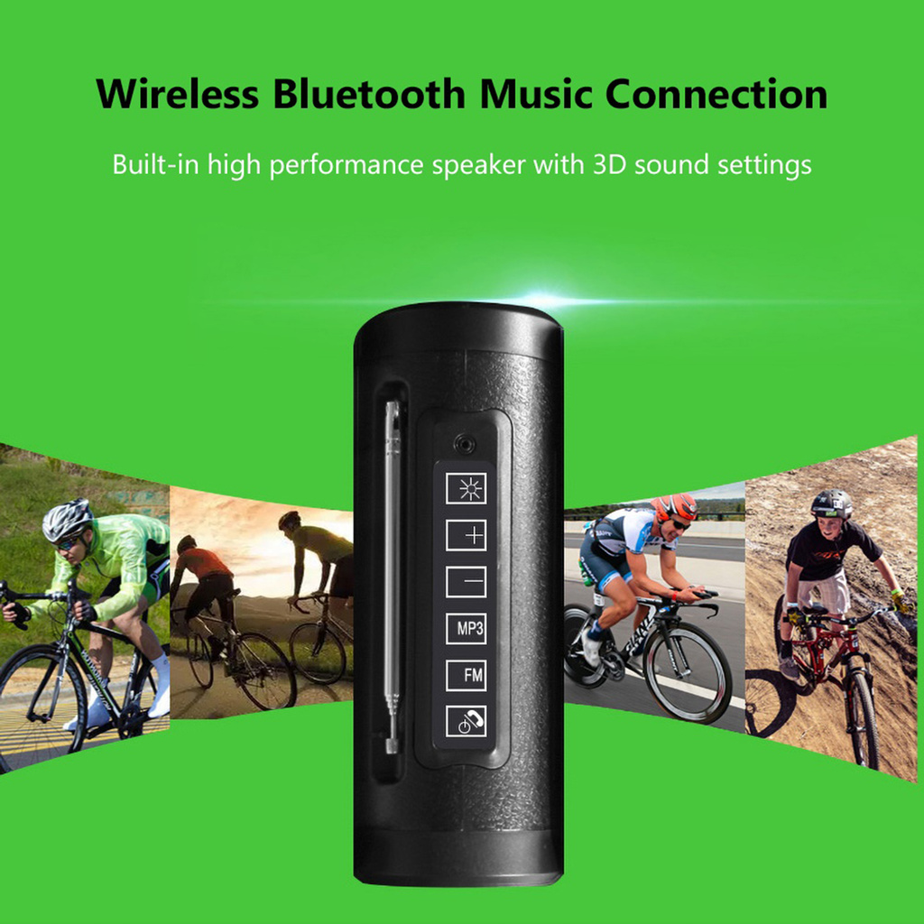 Loa Bluetooth Nhỏ Gọn Có Đèn Led Hỗ Trợ Thẻ Nhớ Tf Kèm Phụ Kiện