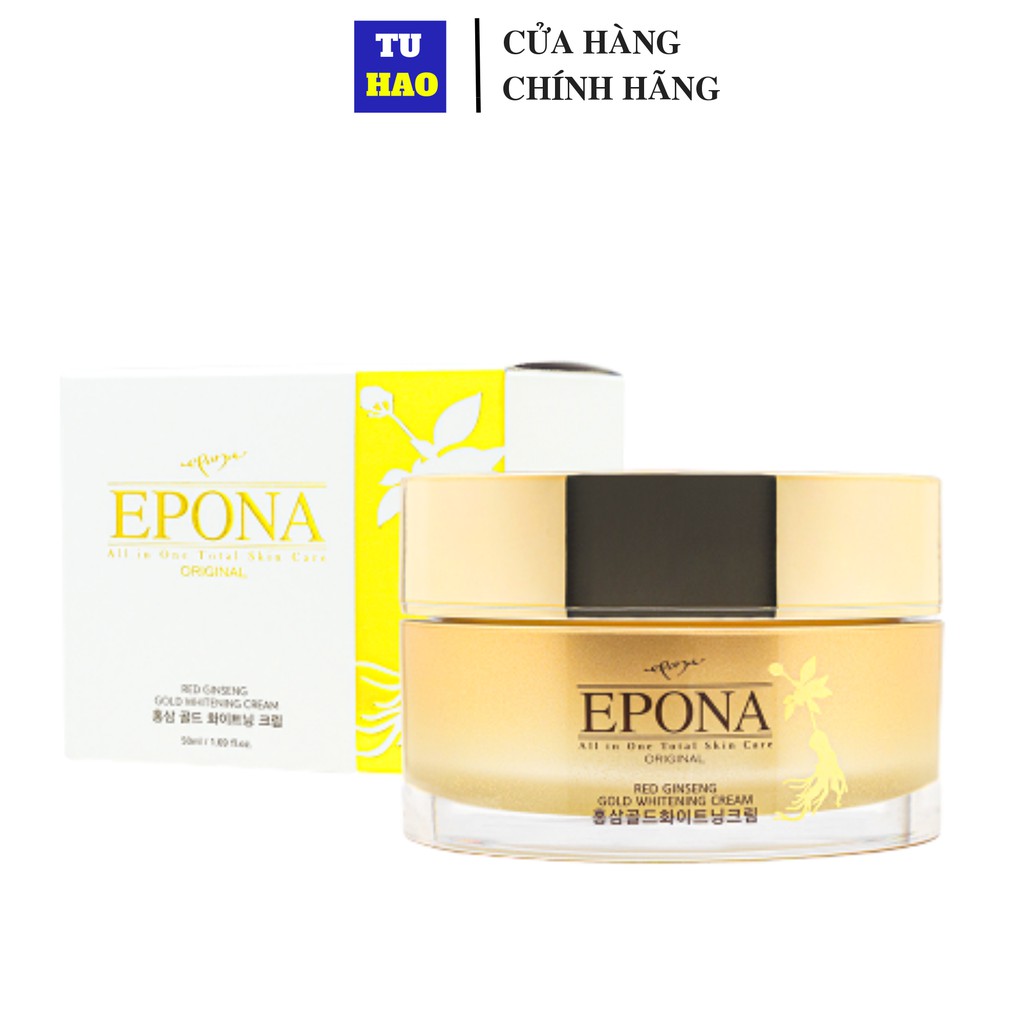 [Mã FMCGMALL -8% đơn 250K] Kem dưỡng trắng giảm thâm nám hồng sâm ngàn năm Epona Original Ginseng 50ml
