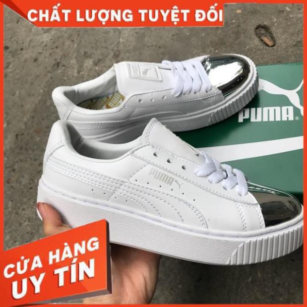 < ảnh thật+ full box> Giày thể thao nữ trắng mũi bạc TOP CHAY Có Sẵn Có Sẵn : ' 2021 2021 $