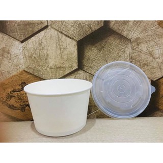 100 tô giấy đựng bún phở cháo mỳ cay 1000ml ( trắng)