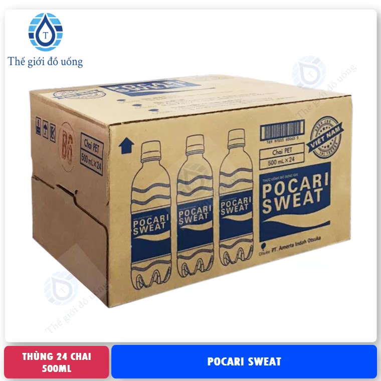 Nước khoáng i-on Pocari Sweat (thùng 24 chai) 500ml