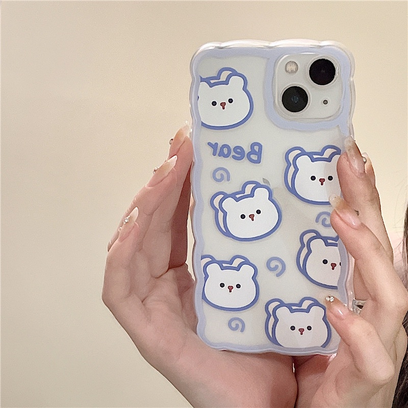 Ốp Điện Thoại Mềm Họa Tiết Gấu Hoạt Hình Sáng Tạo Cho iphone 14 max 13 12 pro max 11pro xs max xs xr 78 plus 6s se2020 x