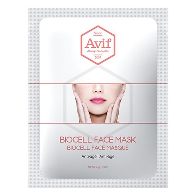 Mặt Nạ Da Sinh Học Căng Bóng Da Avif Biocell Anti-age Face Mask