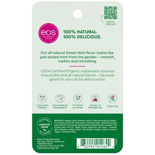 Son dưỡng ẩm môi vị trái cây organic EOS (3 mùi)