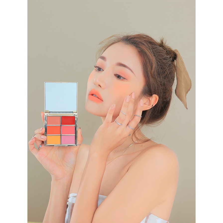 Bảng son 3CE MULTI POT PALETTE 6 ô siêu lì chính hãng HALOMI