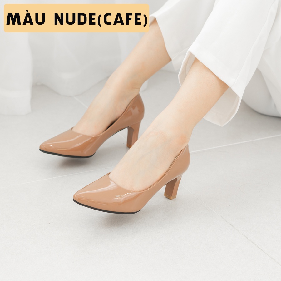 GIÀY CAO GÓT JICO MŨI TRƠN CAO 5 PHÂN -