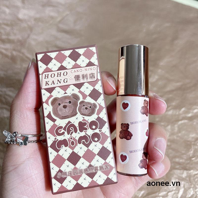 ✨✨Son Kem Lì Hohokang Cako Nino Vỏ Gấu Tròn Ngắn Lâu Trôi Chống Thấm Nước Hàng Nội Địa Trung