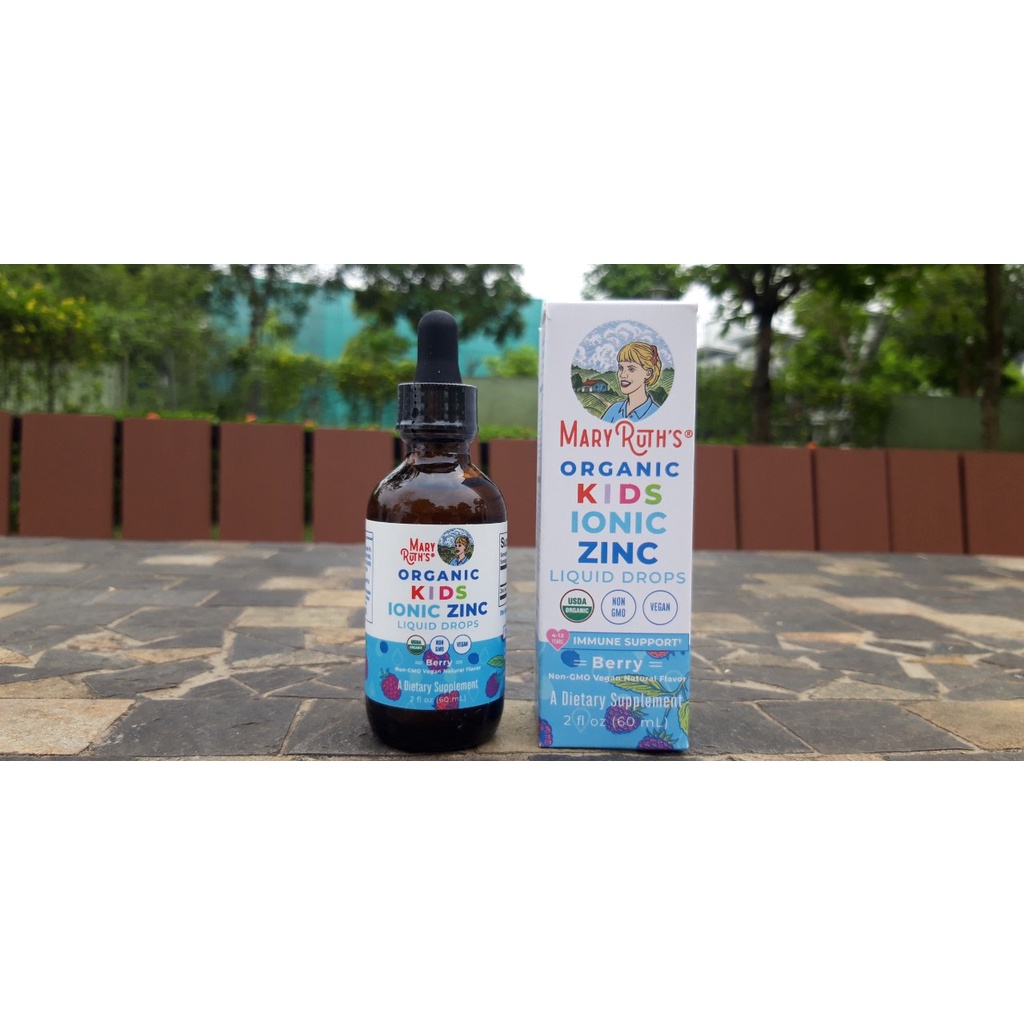 Dung dịch Kẽm từ quả mọng hữu cơ Toddler Ionic Zinc Mary Ruth's 60ml , Organic shop- Truly cafe