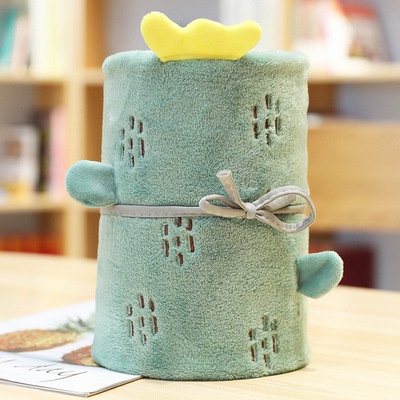 Có thể bán buôn Chăn hoạt hình Mềm mại sang trọng Dễ dàng cuộn lên ngủ trưa thoáng khí cho giường sofa văn phòng Virgina056 Hàng giao ngay
