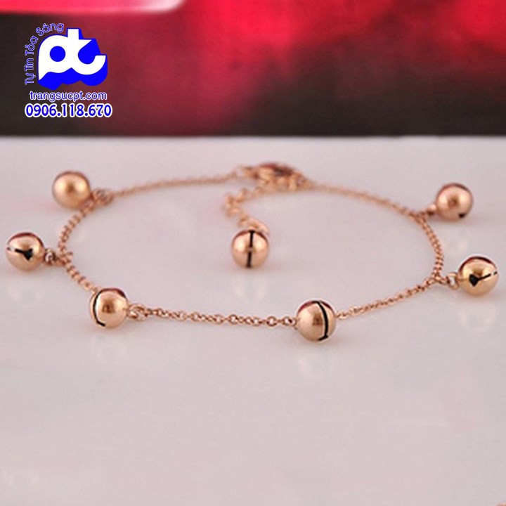 Lắc chân nữ titan cao cấp sang trọng phong cách hàn quốc cao cấp không đen - BB_LC_35