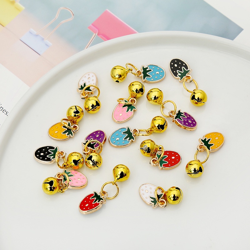 Mặt vòng cổ gắn chuông bằng kim loại họa tiết hoạt hình sáng tạo xinh xắn dành cho thú cưng