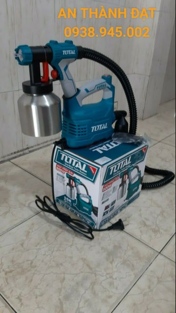 MÁY PHUN SƠN DẦU 500W (BÌNH INOX) XÀI ĐIỆN TOTAL MODEL: TT5006-2