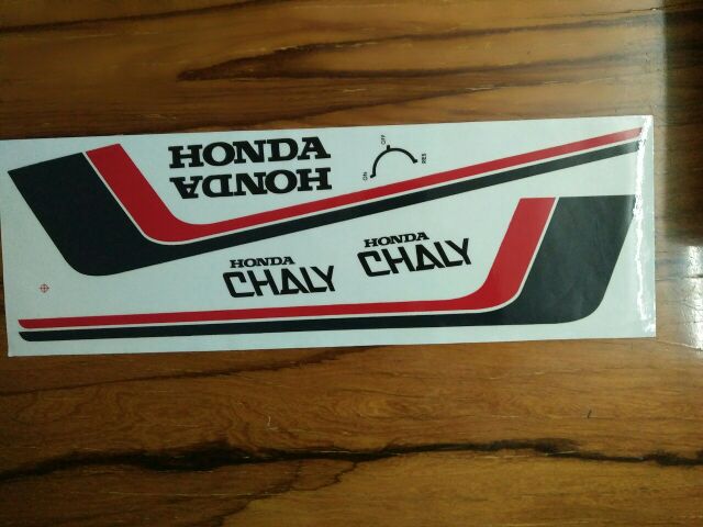 Bộ tem honda chaly màu đỏ