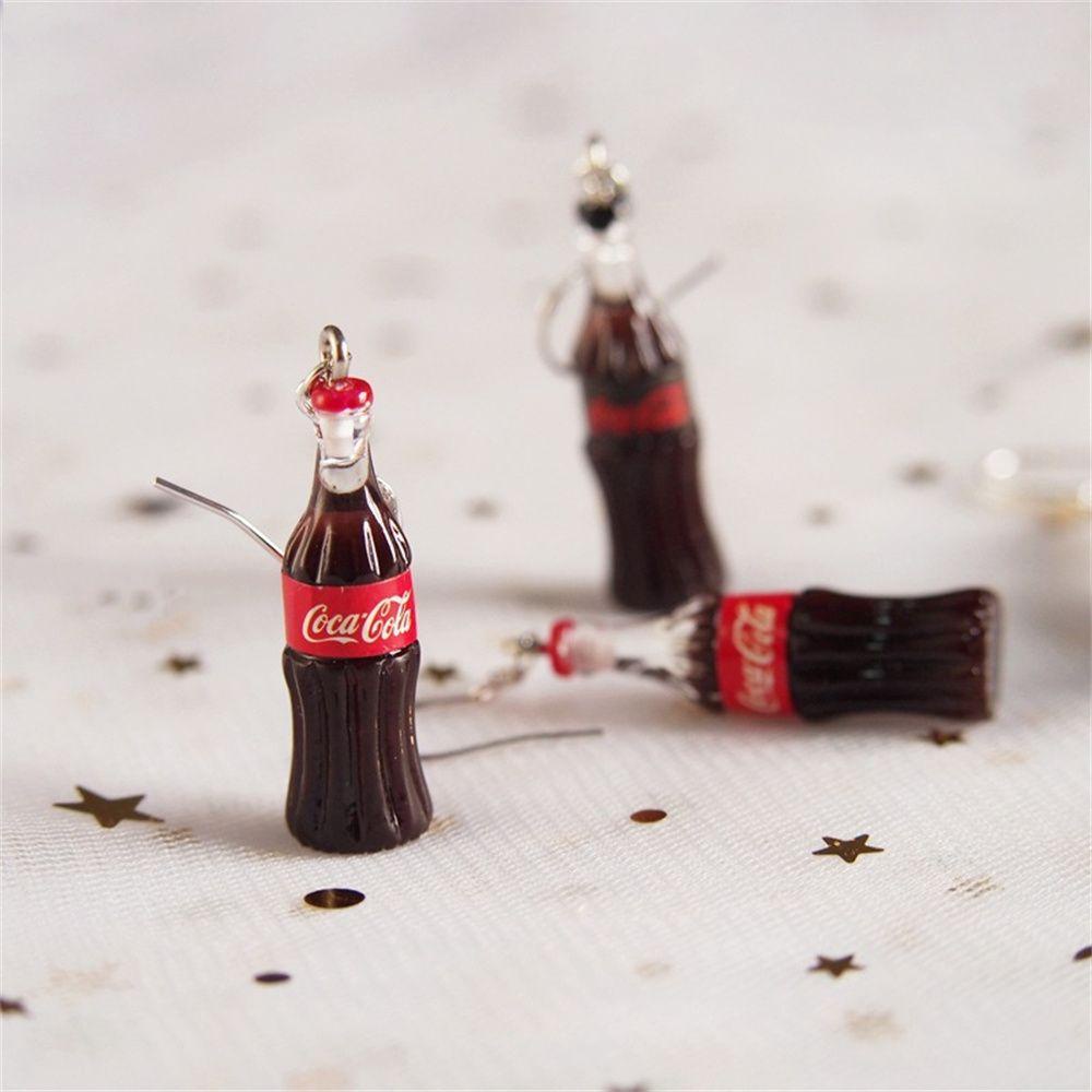 NIUYOU Bông Tai Móc Hình Chai Cola