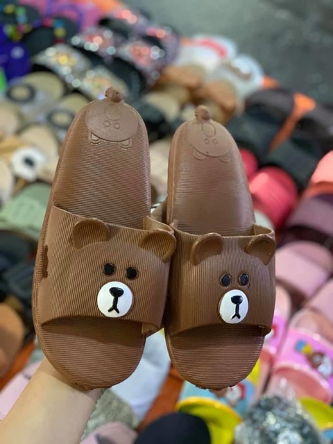 Dép gấu siêu cute khách đặt tăng 1 size nhé