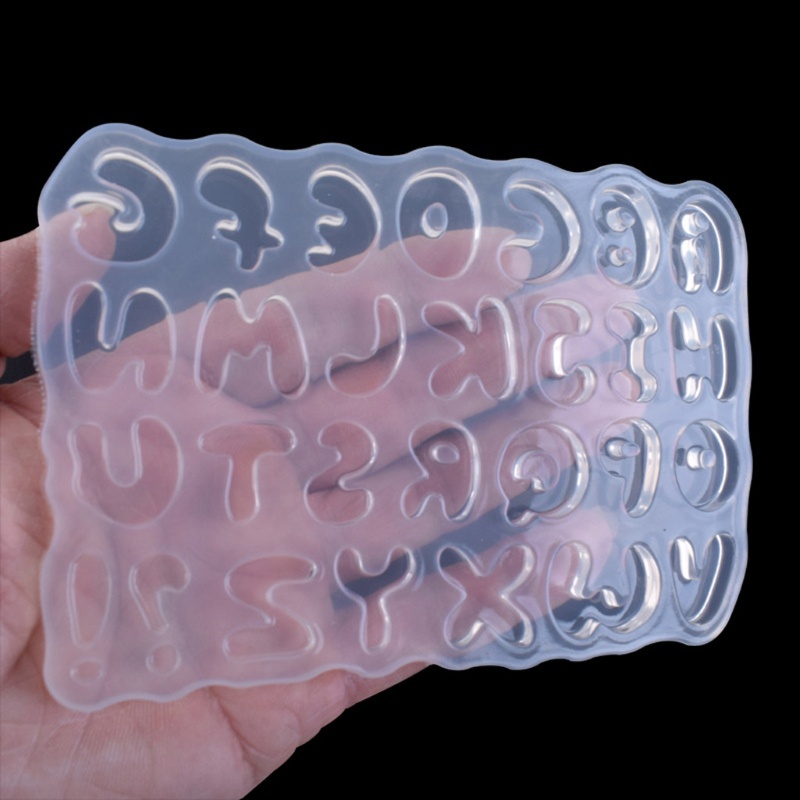 Khuôn silicone tạo hình chữ cái làm đồ thủ công tiện lợi
