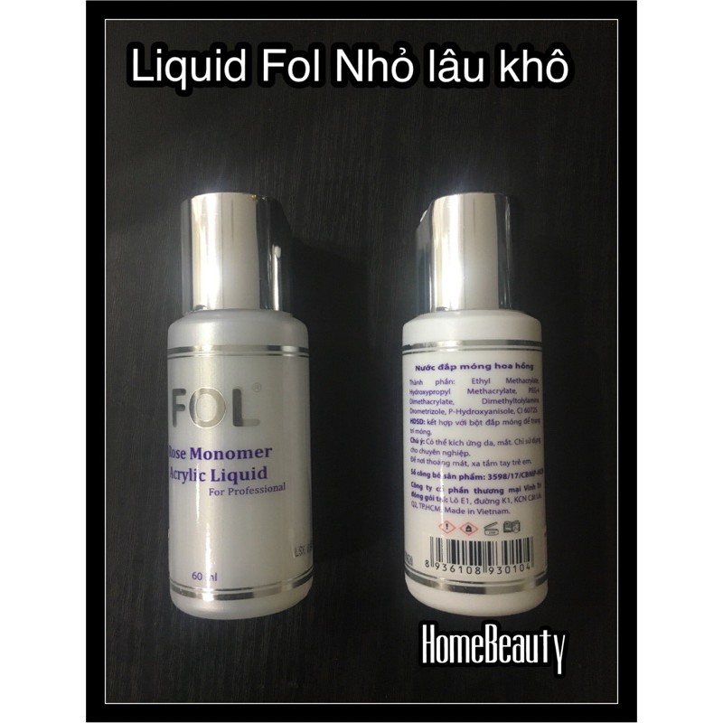 Liquid Fol Nhỏ ( lâu khô 60ml) dùng nặn hoa nổi ,đắp ombre