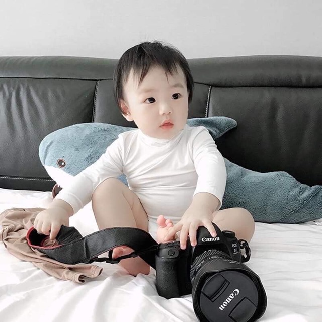 Áo cổ cao dài tay Minky Mom cho bé trai/ bé gái