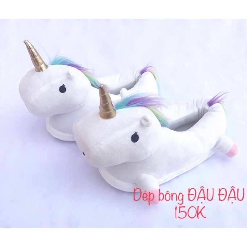 DÉP BÔNG UNICORN- KÌ LÂN TRẮNG