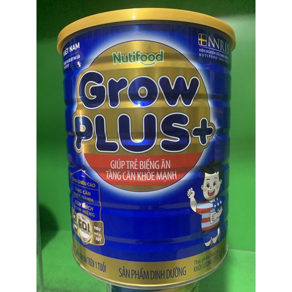 Mau Moi Sữa bột Growplus xanh 1,5kg NutiFood