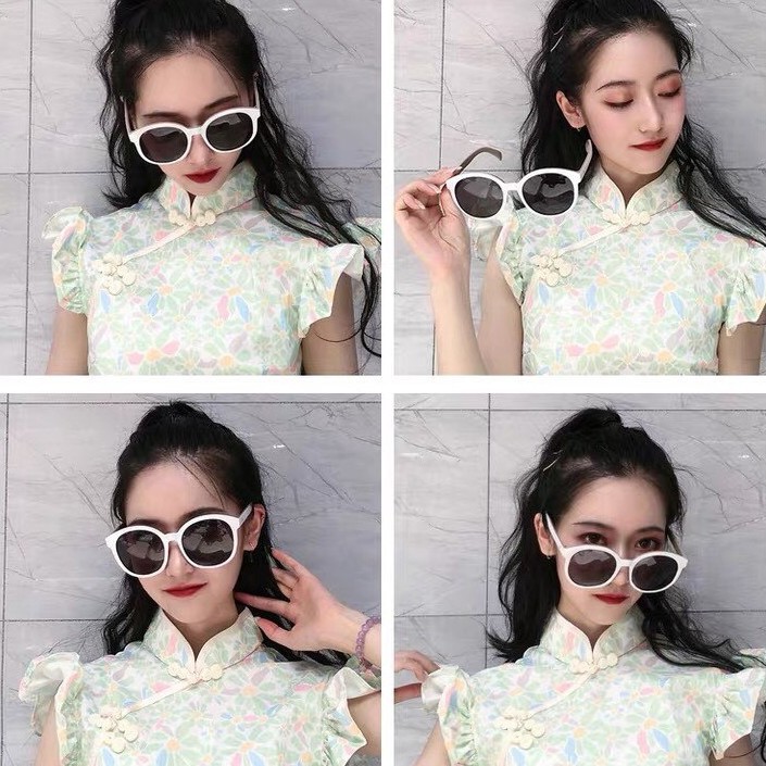 Kính mát thời trang chống nắng đẹp giá rẻ cho nam nữ, kính râm gọng tròn chống tia UV phong cách Ulzzang LUMINA 010