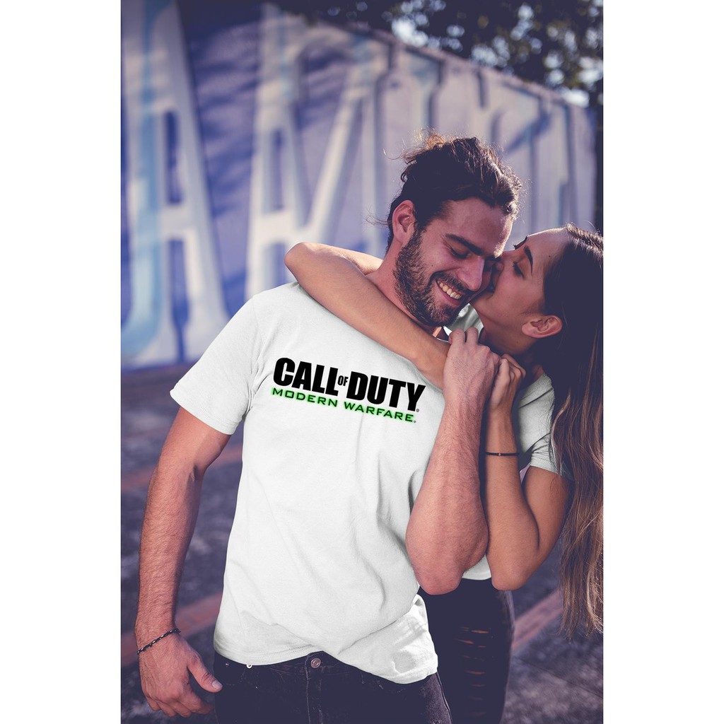 Áo thun in hình call Of duty 4 modern warfare black