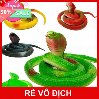 [5❤️][FREESHIP] RẮN GIẢ CAO SU TROLL BẠN BÈ NHIỀU MÀU 60cm [HCM]