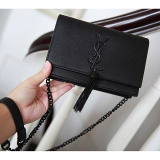 Ysl box tag đen da cá đuối,hàng fullbox ,quai xích pha da có thể tháo rời, kích thước 19×13cm