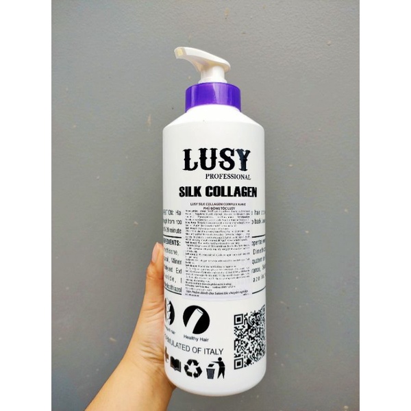 Serum hổ trợ hóa chất giúp bóng mềm, dai tóc COLLAGEN LUSY 1000ML