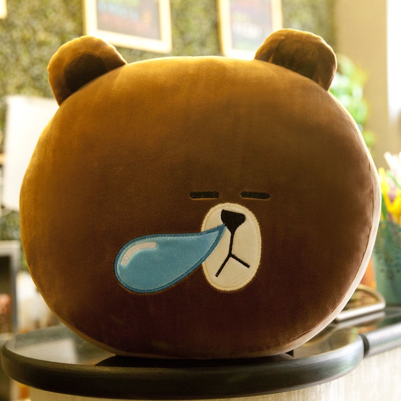 Gối tựa lưng kiểu hoạt hình dễ thương sử dụng tiện lợi cho ghế sofa/văn phòng/xe hơi
