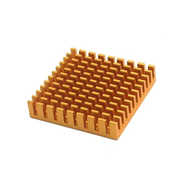 Miếng Tản Nhiệt Nhôm Mạ Vàng 45x45x10mm (Tản Nhiệt Sò)