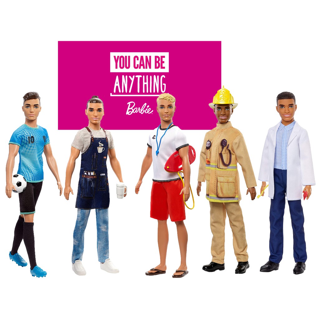 Barbie Ken Nghề Nghiệp Cầu Thủ Bóng Đá Career Doll Soccer Player