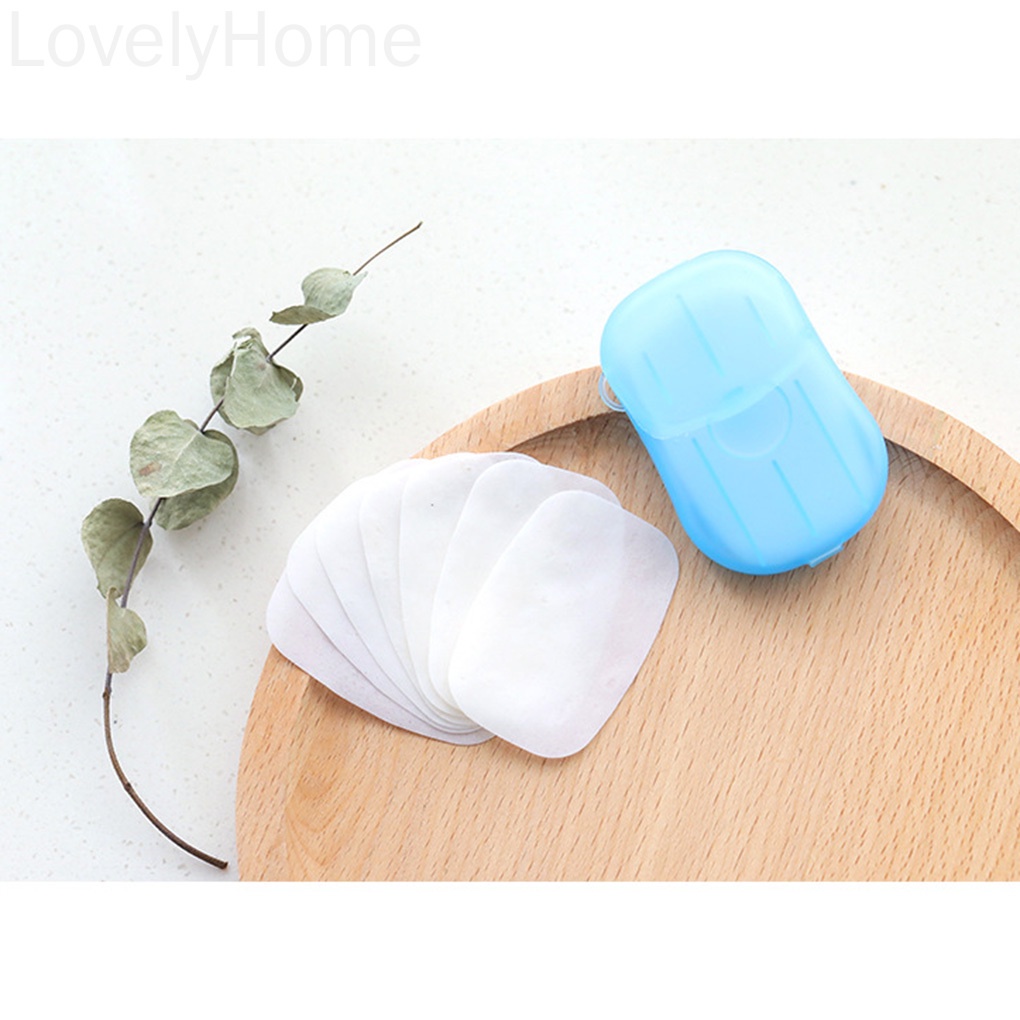 [Hàng mới về] Giấy xà phòng rửa tay dùng một an toàn lần tiện dụng khi đi du lịch
