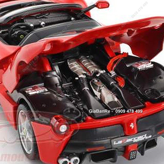 Xe Mô Hình Kim Loại La Ferrari Mui Trần Aperta Tỉ Lệ 1:24 - Bburago - Đỏ - 8182