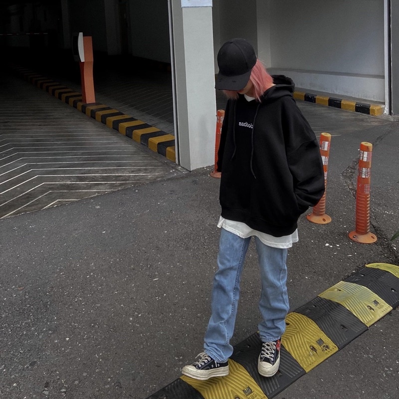 Áo Hoodie nam nữ Sadboiz signature Ulzzang Siêu Đẹp, áo sweater nỉ bông unisex Z66 Shop siêu đẹp HD13 | BigBuy360 - bigbuy360.vn