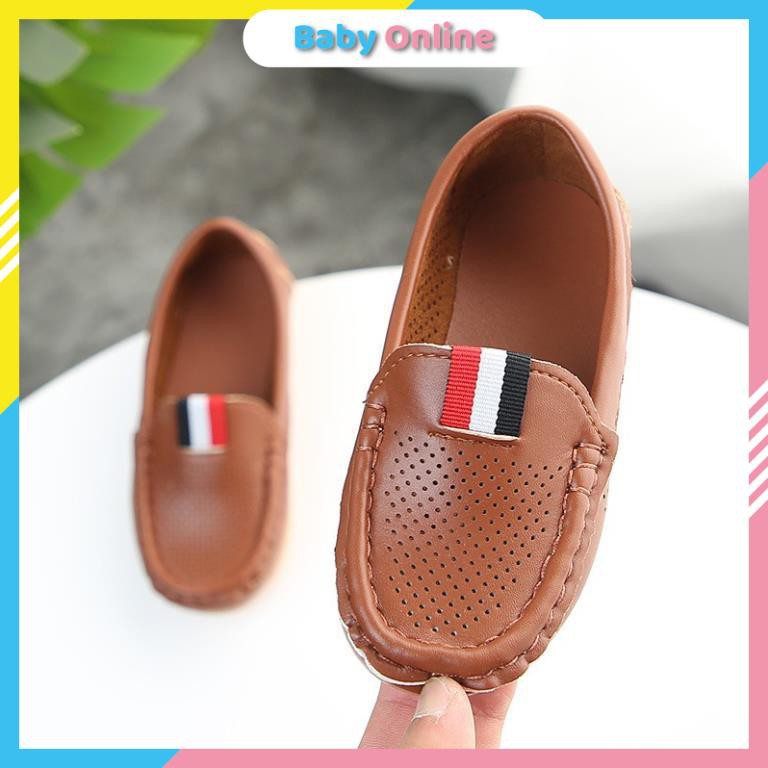 Giày Lười Moca Cho Bé Trai 2-6 tuổi Phong Cách Thời Trang Đáng Yêu Đế Mềm Chống Trơn