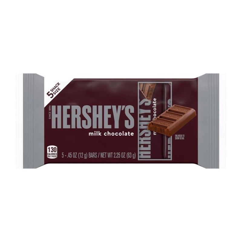 Kẹo Socola Hershey's Milk Chocolate with Almonds 5 Packs Mỹ