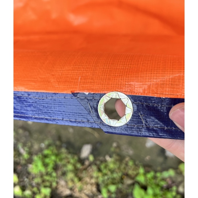 BỂ Bạt NUÔI CÁ, ỐC, LƯƠN , hồ bơi trẻ em loại Pvc Xanh cam - đã gia công